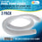 Above Ground Pool Hose Replacement 1.25" Diameter x 59" Long, Pack of 3 - White Premium Pool Filter Pump Hoses Compatible with Intex 607, 637 Pumps, 330, 530, 1000 GPH, 6 Metal Clamps