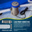 Above Ground Pool Hose Replacement 1.25" Diameter x 59" Long, Pack of 3 - White Premium Pool Filter Pump Hoses Compatible with Intex 607, 637 Pumps, 330, 530, 1000 GPH, 6 Metal Clamps