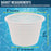 Swimming Pool Plastic Skimmer Replacement Basket (Set of 2) - Skim Remove Leaves, Bugs and Debris - 8" Top, 5.5" Bottom, 5" Deep - Not Weighted