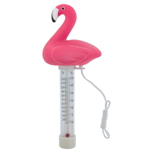 U.S. Pool Supply® Floating Flamingo Thermometer - Easy to Read Temperature Display, Measures up to 120° Fahrenheit & 50° Celsius - Swimming Pools, Spas, Kids Pools