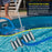 Manual Pool Vacuum Head for Inground Pools, Flexible, Extra-Wide, Weighted - 6 Weights, Connect 1.5" Hose, Metal Pole Handle - Swimming Cleaning Accessory Attachment, Vac Clean Debris