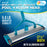 Heavy-Duty 17.5" Weighted Pool Vacuum Head with Aluminum Body - 5.6 lb Manual Inground Vacuum Head, Scrub Bristles, 1-1/2" Swivel Hose Connection