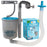 Above Ground Pool Skimmer, Wall Mount Surface Skimmer - Automatically Skims Floating Leaves Debris - Extra-Large Collection Basket