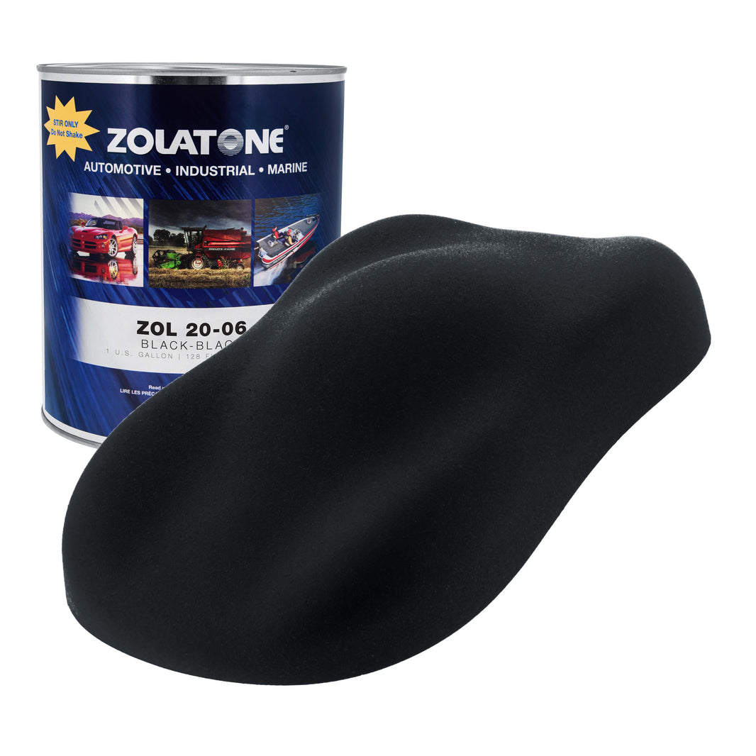 Black on Black - Multi-Tone Spatter Finish Gallon Size - Formerly Zolatone