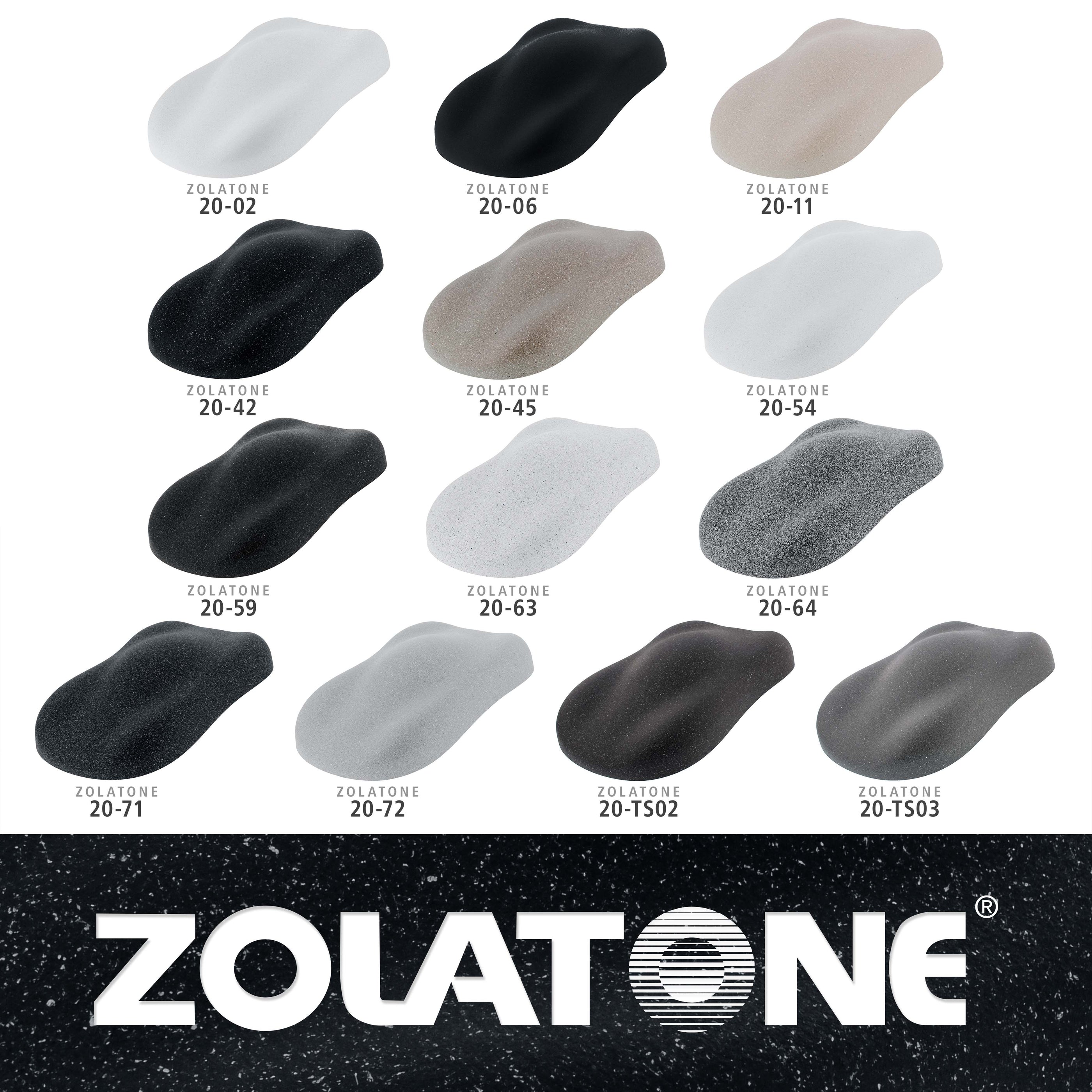 Zolatone Hamlet Black - 20 Series Stock Color Spatter Finish, Quart