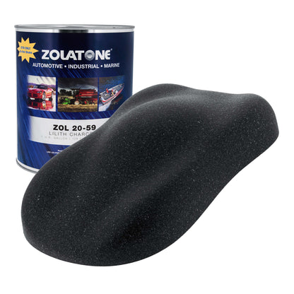 Lilith Charcoal -Multi-Tone Spatter Finish Quart Size - Formerly Zolatone