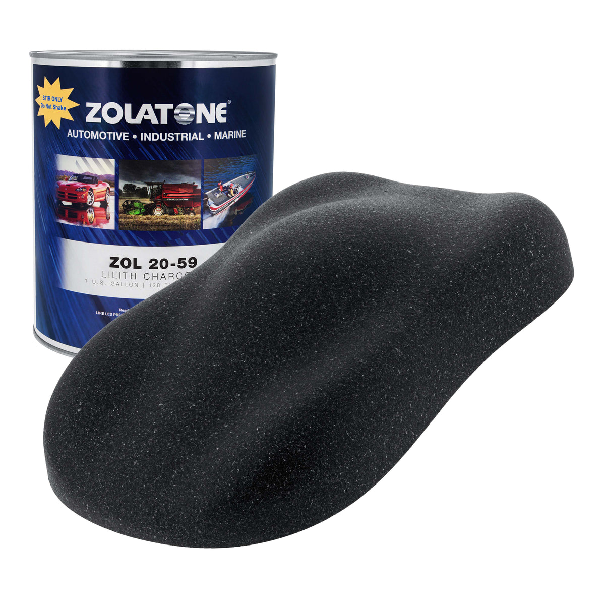Z-TONE Lilith Charcoal -Multi-Tone Spatter Finish Quart Size