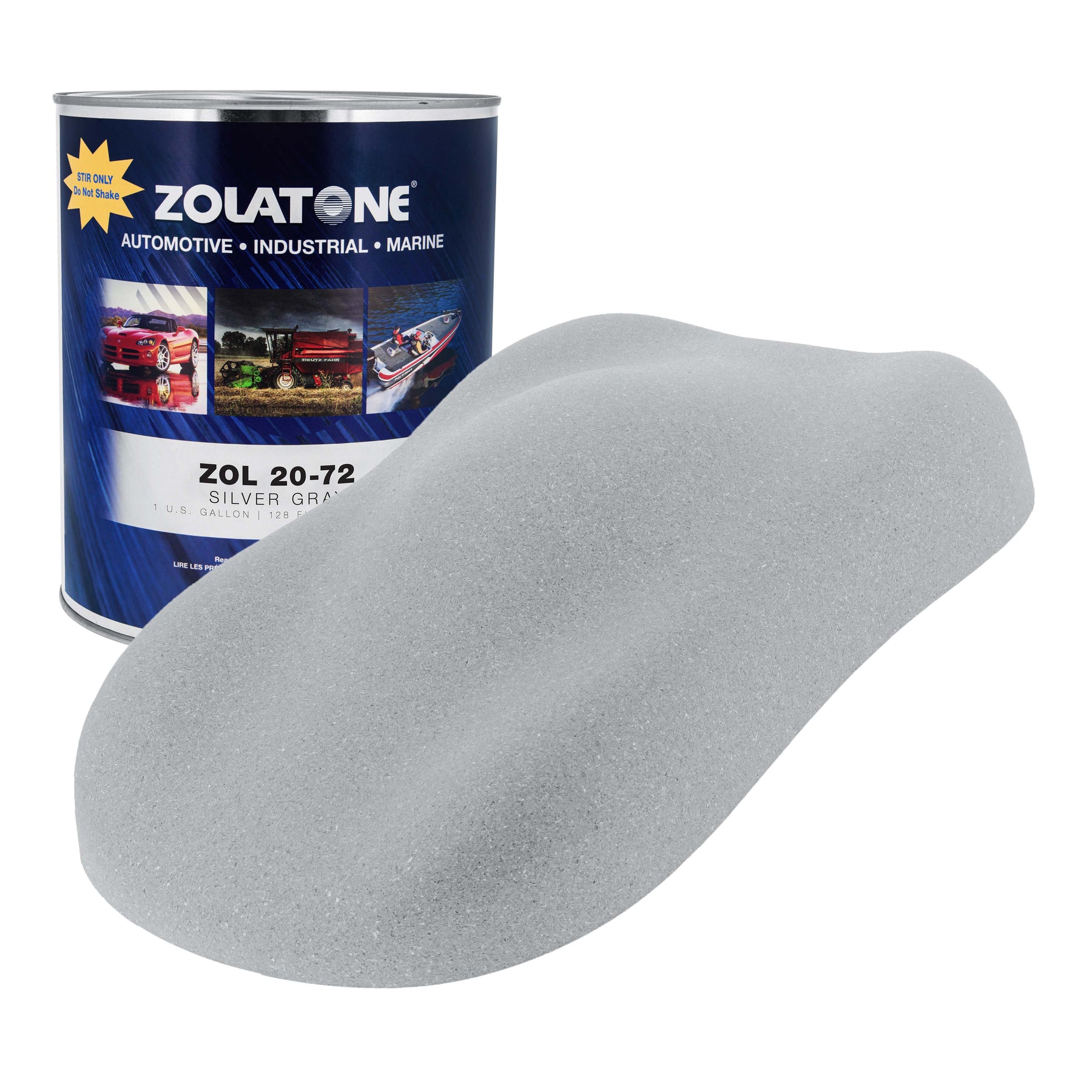 Z-TONE Silver Gray - Multi-Tone Spatter Finish Gallon Size