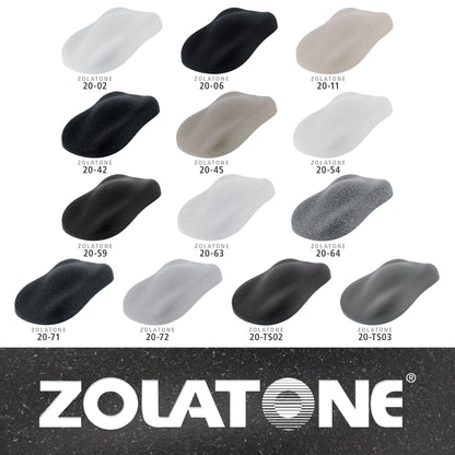Trunk Spatter- Black/Aqua Multi-Tone Spatter Finish Match to OEM Quart Size - Formerly Zolatone