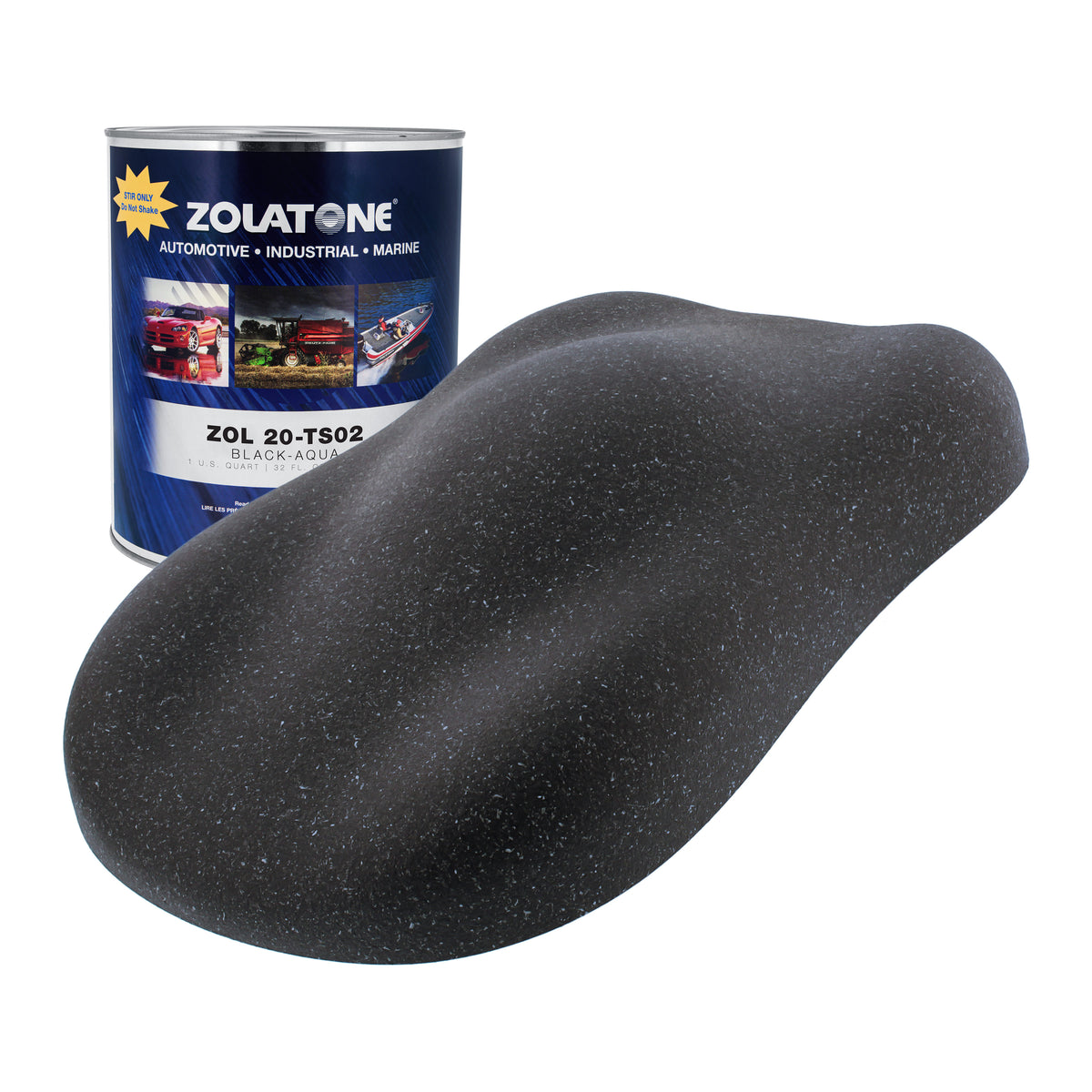 Z-Tone Trunk Spatter- Black/Aqua Multi-Tone Spatter Finish Match