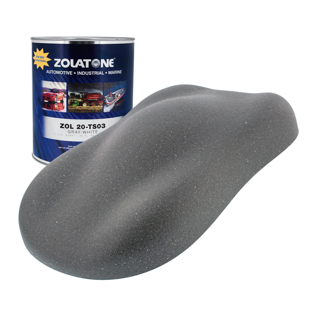 Trunk Spatter - Gray/White Multi-Tone Spatter Finish Match to OEM Quart Size - Formerly Zolatone