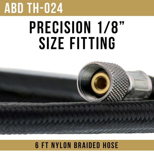 Master Airbrush Essential Accessories Kit with 6 ft. Braided Airbrush Hose, Mini Inline Filter, Quick Disconnect, Airflow Adjustment Couplers, and