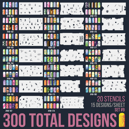 Nail Decorating System - 12 Color Nail Paint Kit with Compressor, Airbrush, 100 Plus Stencil Designs and How to Airbrush Training Book