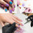 Master Airbrush Nail Decorating System - 12 Color Nail Paint Kit with Compressor, Airbrush, 100 Plus Stencil Designs and How to Airbrush Training Book