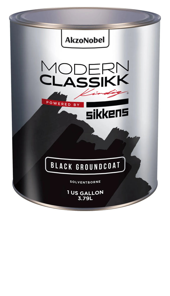 Solventborne Basecoat, Black Groundcoat, Quart