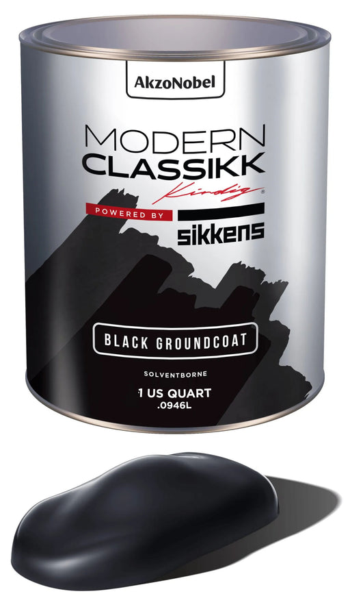 Solventborne Basecoat, Black Groundcoat, Quart