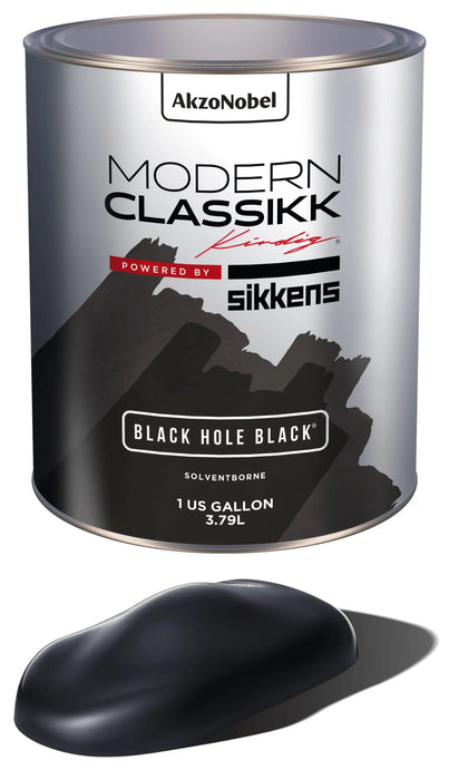 Solventborne Basecoat, Black Hole Black, Quart
