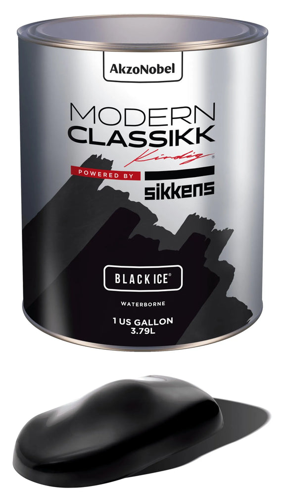 Waterborne Basecoat, Black Ice, Gallon