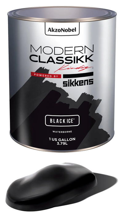 Waterborne Basecoat, Black Ice, Gallon