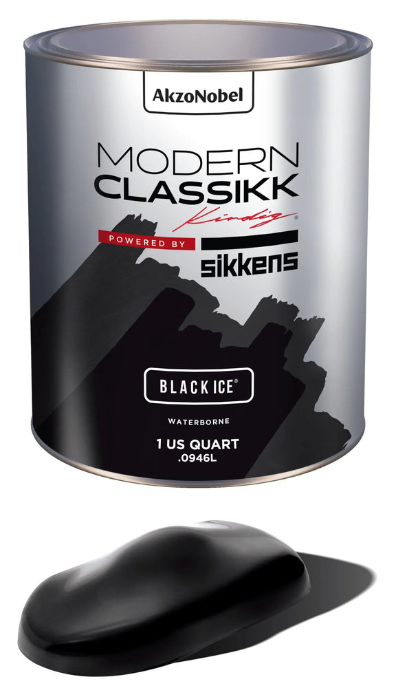 Waterborne Basecoat, Black Ice, Quart