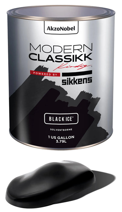 Solventborne Basecoat, Black Ice, Quart