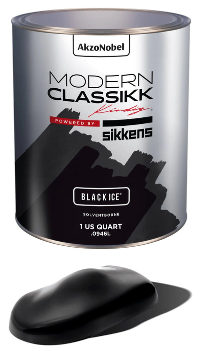 Solventborne Basecoat, Black Ice, Quart