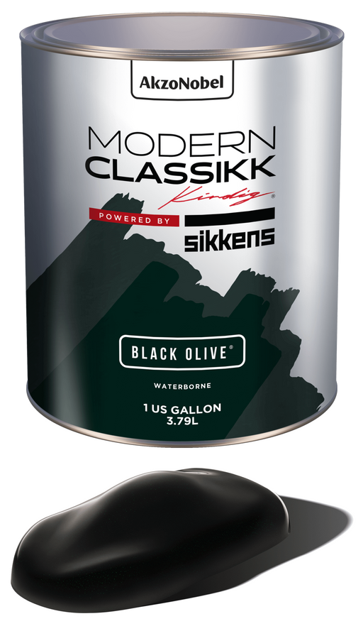 Waterborne Basecoat, Black Olive, Quart