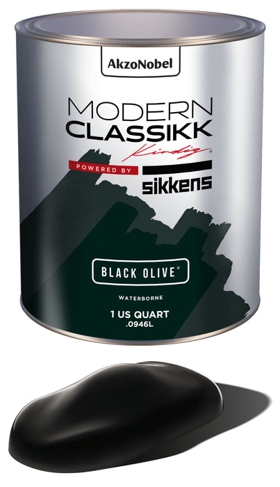Waterborne Basecoat, Black Olive, Quart