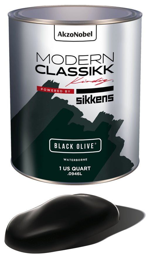 Waterborne Basecoat, Black Olive, Quart