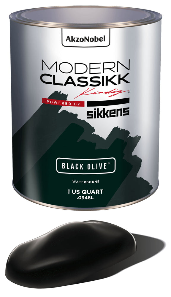 Waterborne Basecoat, Black Olive, Quart