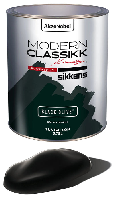 Solventborne Basecoat, Black Olive, Gallon