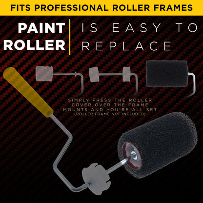 4" x 1/4" Textured Bed Liner Roller Covers (Pack of 3), For Roll-On Custom Coat Truck Bedliner Coating Application