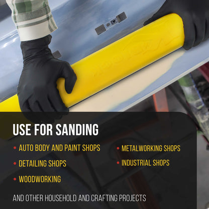 Pro Series Rectangle 24" x 2-3/4" Hand Sanding Block Adaptor Sheet to Convert Hook & Loop Sanding Block Pads to PSA Sticky Pads