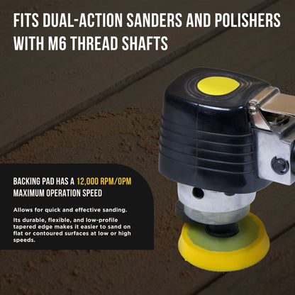 2 Pro Series 2" Hook & Loop DA Backing Plate Pads with 5/16" Thread Size - Dual-Action Random Orbital Sander Polisher Pad, Sanding Polishing