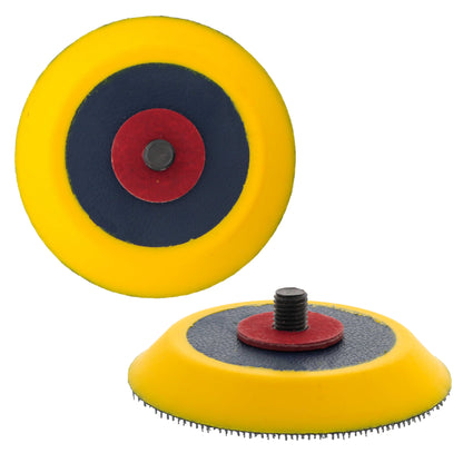 Pro Series 3" Hook & Loop DA Backing Plate Pad - Flexible Dual-Action Random Orbital Sander Polisher Pad, 5/16", Sandpaper Sanding Polishing