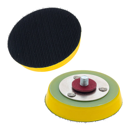 Pro Series 3" Hook & Loop DA Backing Plate Pad, 2 Pack, Flexible 14mm Thick Dual-Action Random Orbital Sander Polisher Pad Sandpaper Sanding