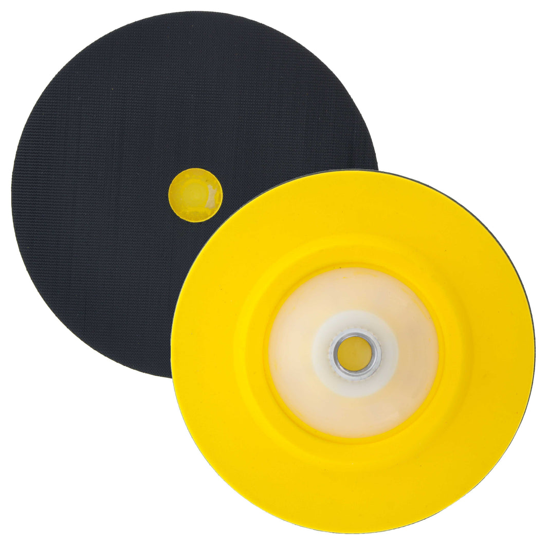 Pro Series 6" Super Flex Flexible Edge Polishing Buffing Hook and Loop Backing Pad, 5/8" - 11 Threads - Rotary Polisher Buffer Backup Pad