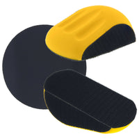 Pro Series 6" Mouse-Shaped Hand Sanding Block Pad for Hook & Loop, PSA 6" DA Sanding Discs, 2 Pack, Conversion Adapter Pad for PSA Sandpaper