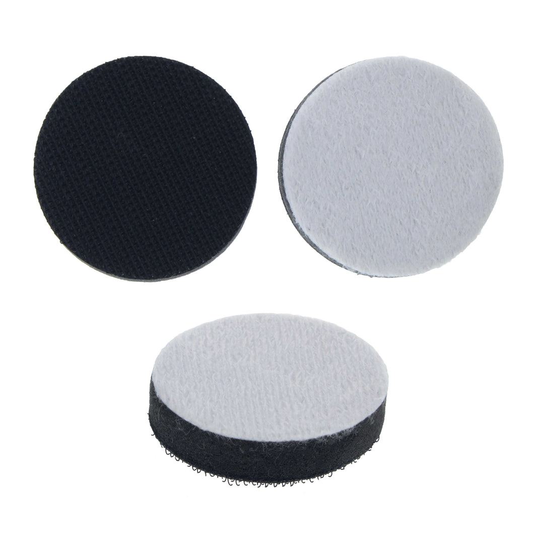Pro Series 2" x 10mm Soft Density Interface Pad, 3 Pack - Hook & Loop Foam Cushion Used Between Sander Sanding Discs, Polisher Polishing Pad
