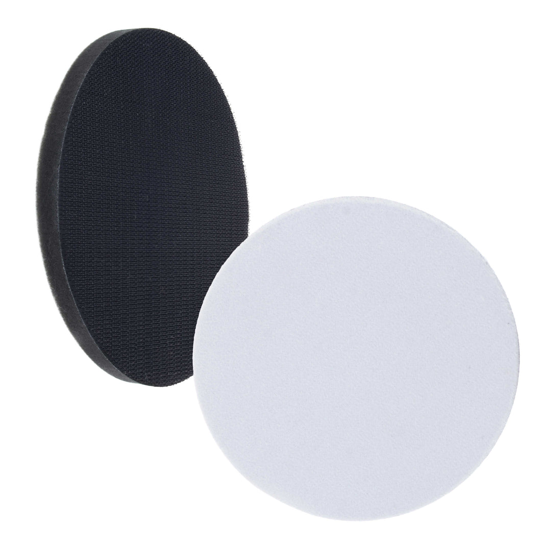 Pro Series 5" x 10mm Soft Density Interface Pad, 2 Pack - Hook & Loop Foam Cushion Used Between Sander Sanding Discs, Polisher Polishing Pad