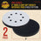 Dura-Gold Pro Series 5" x 10mm Soft Density Interface Pad, 8 Hole Pattern Dustless, 2 Pack - Hook & Loop, Between Vacuum Sander Sanding Discs Polisher