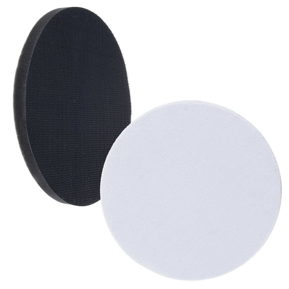 2ea 6" x 10mm Soft Density Interface Pads For Hook & Loop Sander Discs
