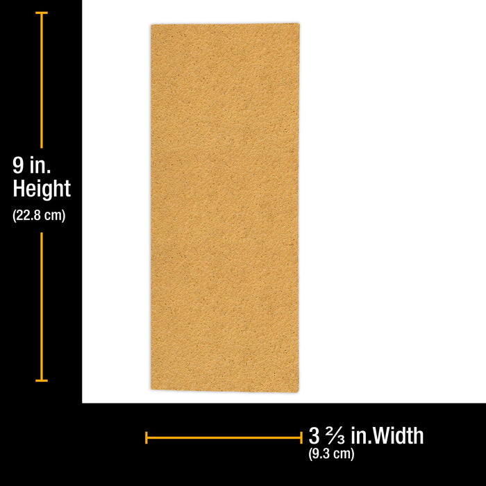 40 Grit - 1/3 Sheet Size Wood Workers Gold, 3-2/3" x 9" with Hook & Loop Backing - Box of 12 Sheets - Jitterbug Sander