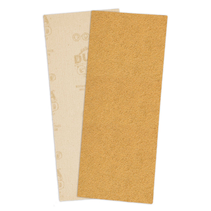 40 Grit - 1/3 Sheet Size Wood Workers Gold, 3-2/3" x 9" with Hook & Loop Backing - Box of 12 Sheets - Jitterbug Sander