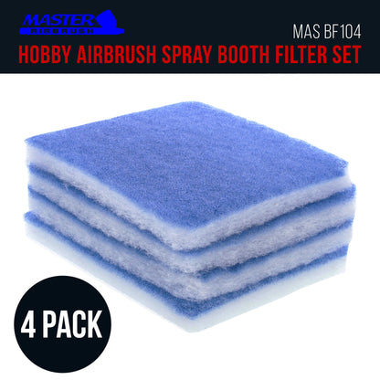 Hobby Airbrush Spray Booth Filter Set, Fits Master B100