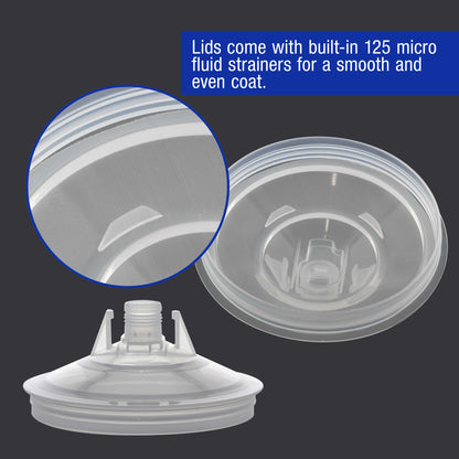 Master Paint System MPS Disposable Paint Spray Gun Cup Liners and Lid System, 40 Pack Standard Size 20 Ounce (600ml) Kit