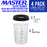 Master Paint System MPS, 4 Pack Set of Large Size 27 Ounce (800ml) Hard Cups and Retainer Rings - 4 Hard Cups and 4 Rings