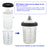 Master Paint System MPS, 4 Pack Set of Large Size 27 Ounce (800ml) Hard Cups and Retainer Rings - 4 Hard Cups and 4 Rings