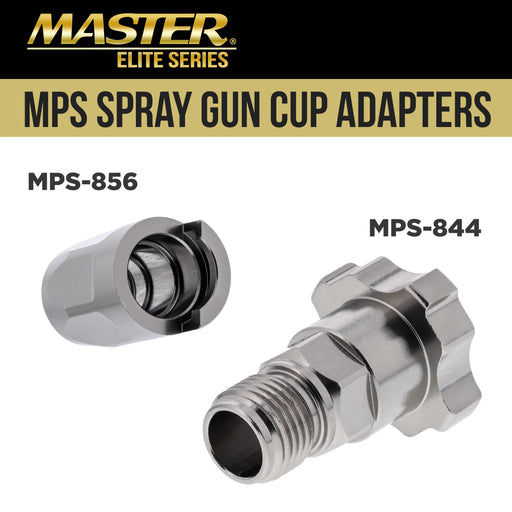 Master Paint System MPS Spray Gun Cup Adapters 844 & 856 - Converts Sata RPS Spray Guns for Use with MPS Disposable Spray Gun Cup Liners & Lid System