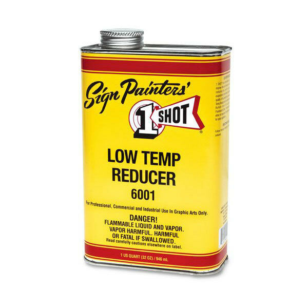 One Shot 6001 Low Temp Enamel Reducer, Quart